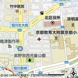 京都府京都市北区紫野東御所田町21周辺の地図
