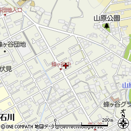 静岡県静岡市清水区蜂ヶ谷256周辺の地図
