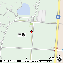 千葉県南房総市三坂周辺の地図