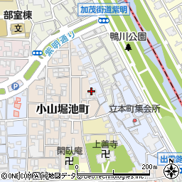 京都府京都市北区小山堀池町20周辺の地図
