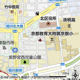 京都府京都市北区紫野東御所田町27周辺の地図