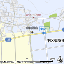 兵庫県多可郡多可町中区東安田521周辺の地図