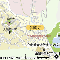 京都府京都市北区衣笠氷室町28周辺の地図