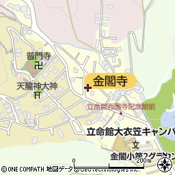 京都府京都市北区衣笠氷室町29周辺の地図