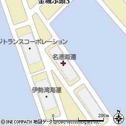 名古屋港管理組合金城ふ頭上屋周辺の地図