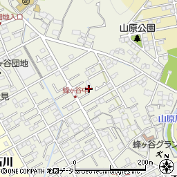 静岡県静岡市清水区蜂ヶ谷255周辺の地図