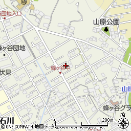 静岡県静岡市清水区蜂ヶ谷257周辺の地図