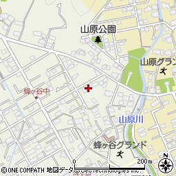 静岡県静岡市清水区蜂ヶ谷302周辺の地図