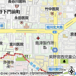 京都府京都市北区紫野西御所田町周辺の地図