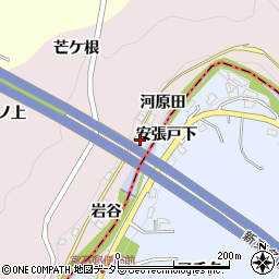 愛知県豊田市桂野町河原田周辺の地図