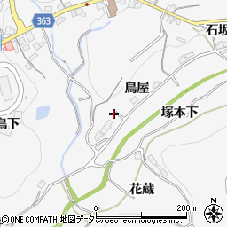 愛知県豊田市大沼町鳥屋周辺の地図