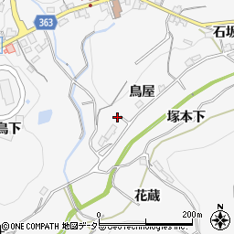 愛知県豊田市大沼町（鳥屋）周辺の地図