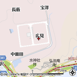 愛知県豊田市桂野町広見周辺の地図