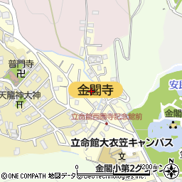 京都府京都市北区衣笠氷室町46周辺の地図