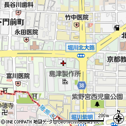 京都府京都市北区紫野西御所田町14周辺の地図