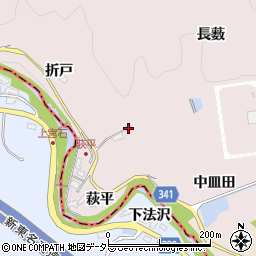 愛知県豊田市桂野町下長薮周辺の地図