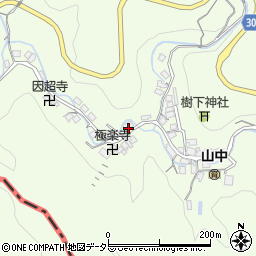 滋賀県大津市山中町6-1周辺の地図