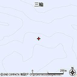 愛知県北設楽郡東栄町三輪三俣周辺の地図