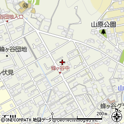 静岡県静岡市清水区蜂ヶ谷258-2周辺の地図