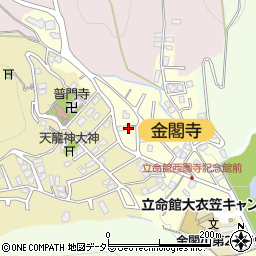 京都府京都市北区衣笠氷室町30周辺の地図