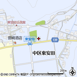 兵庫県多可郡多可町中区東安田506周辺の地図