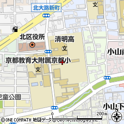 京都府京都市北区小山南大野町周辺の地図