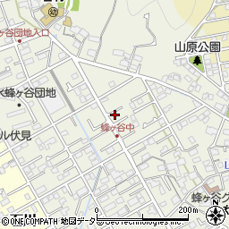 静岡県静岡市清水区蜂ヶ谷258周辺の地図