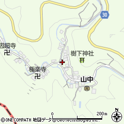 滋賀県大津市山中町3-8周辺の地図