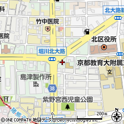 クラウンハイム京都北大路周辺の地図