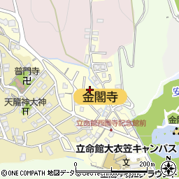 京都府京都市北区衣笠氷室町45周辺の地図