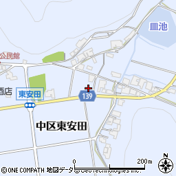 兵庫県多可郡多可町中区東安田501周辺の地図