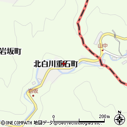 京都府京都市左京区北白川重石町周辺の地図