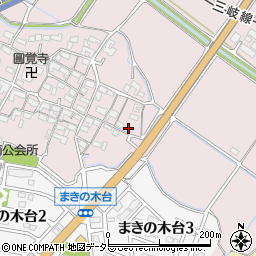 三重県四日市市小牧町2455-2周辺の地図