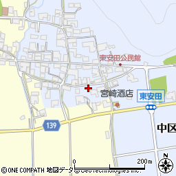 兵庫県多可郡多可町中区東安田563周辺の地図