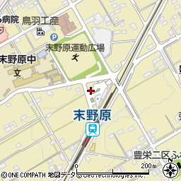 愛知県豊田市豊栄町周辺の地図