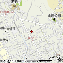 静岡県静岡市清水区蜂ヶ谷259-2周辺の地図