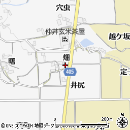 京都府亀岡市河原林町河原尻畑周辺の地図