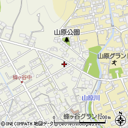 静岡県静岡市清水区蜂ヶ谷282周辺の地図