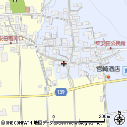 兵庫県多可郡多可町中区東安田601周辺の地図
