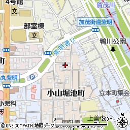 京都府京都市北区小山堀池町15周辺の地図