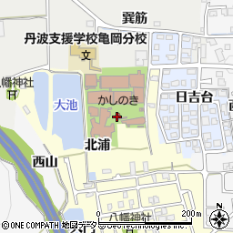京都府亀岡市大井町小金岐北浦周辺の地図