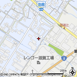 滋賀県栗東市出庭464-1周辺の地図