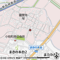 三重県四日市市小牧町2440周辺の地図