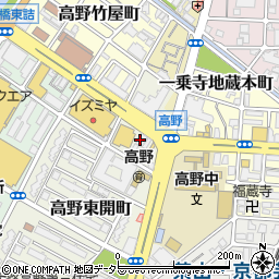 古本市場　高野店周辺の地図