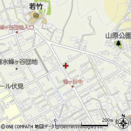 静岡県静岡市清水区蜂ヶ谷260-1周辺の地図