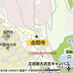 京都府京都市北区衣笠氷室町49周辺の地図