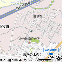 三重県四日市市小牧町2530周辺の地図