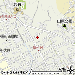 静岡県静岡市清水区蜂ヶ谷260周辺の地図