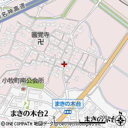 三重県四日市市小牧町2446周辺の地図