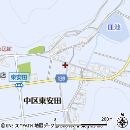 兵庫県多可郡多可町中区東安田497周辺の地図